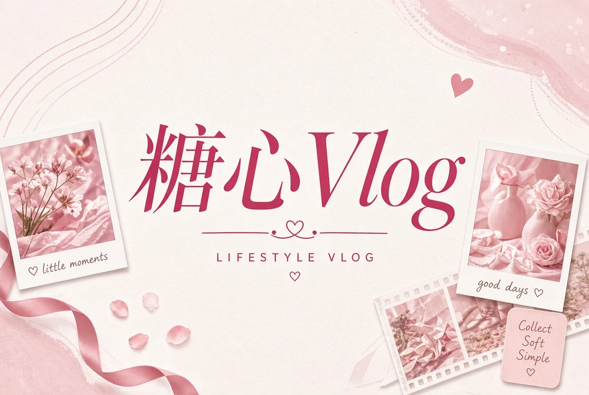 关于糖心Vlog|糖心Vlog短片主题插画